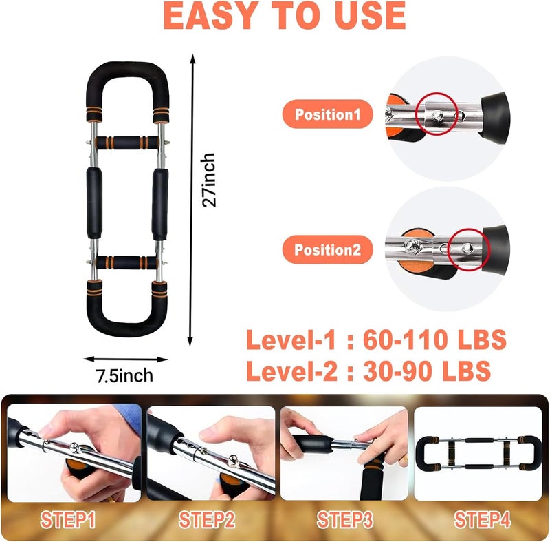 OSCILLATING SLIM Ultimate Twister Arm Trainer, Adjustable Chest Workout Equipment, Arm Trainer for Men, Chest Trainer for Men, Shoulder Muscle Training, Portable Spring Resistance Home Fitness Equipment - Image 3